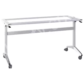 Bordsram i stål med fällfunktion för bordsskivor, längd 155 cm, bredd 58 cm, höjd 72,5 cm, platsbesparande möbel