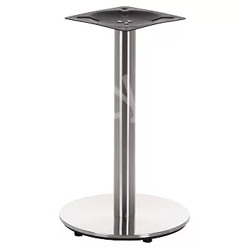 Bonn tábla lárnach déanta as cruach dhosmálta, bonn cruinn, brushed, trastomhas 45 cm, airde 71.5 cm