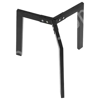 Table à monter soi-même avec structure en métal, couleur noire, hauteur 42 cm, diamètre 55 cm
