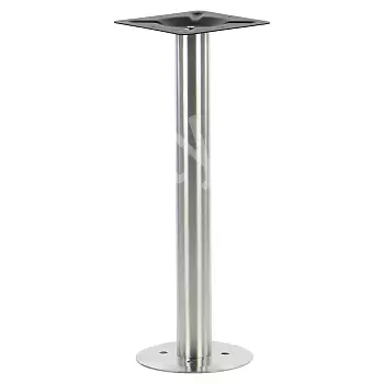 Centrální stolová noha z kovu, připevněná k podlaze, průměr 25 cm