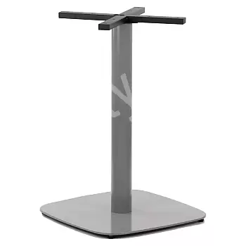 Central table leg made of metal, grey color, base dimensions 50x50 cm, height 73 cm, about 16 kg heavy