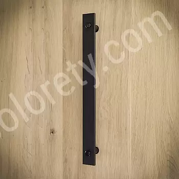 Suur mustast terasest ukselink, komplektis 2 tk, pikkus 35,6 cm