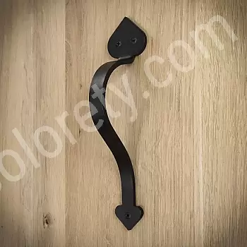 Tolóajtó fém húzó, fogantyú acélból, fekete színű, magassága 23,2 cm, súlya 250 gramm, 4 db-os készlet