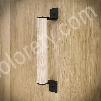 Ahşap sürgülü kapı kolu LEE, uzunluk 21 cm, 4 parçalı set.