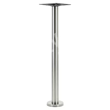 Metal central table leg made of steel, floor mounted, height 106 cm, base diameter 17.5 cm