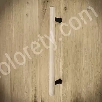Maniglione per porta scorrevole in legno e acciaio, altezza 60 cm, peso 530 grammi, set da 3 pezzi.