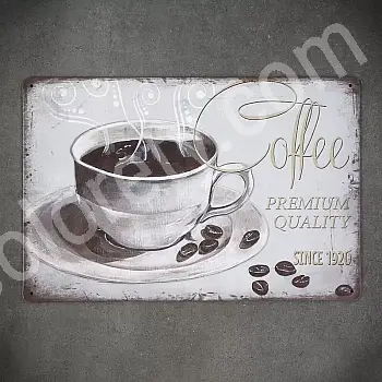 Dekoratyvinė sieninė lėkštė, COFFEE PREMIUM, 30x20 cm