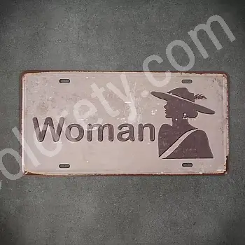 Dekoratives Wandschild, FRAU 1, 31x16 cm