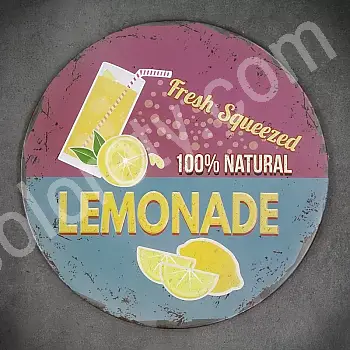 Διακοσμητική πλακέτα τοίχου, LIMONADE, 30 cm