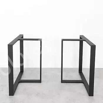 Masyvios prisukamos T formos metalinės stalo kojos, išmatavimai 80x71x35 cm, rinkinyje 2 vnt.