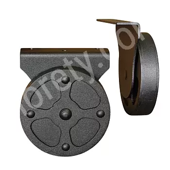 Ruedas para muebles de metal con un diámetro de 7,5 cm, 12 cm o 20 cm, juego de 2 piezas.
