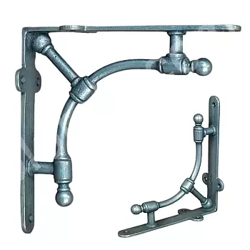 Decorative cast iron shelf holder, size 195x185 mm, 2 pcs.