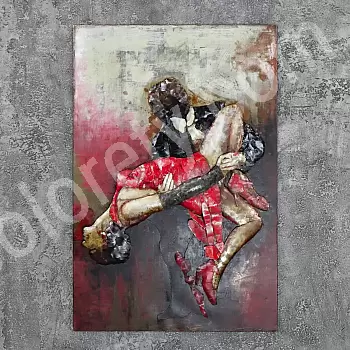 3D kovinska umetnost, Passion of the Dance, 120x80cm