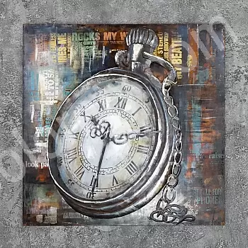 Ealaín miotail 3D, seanchlog, 100x100 cm