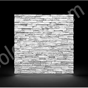 3D styrofoam decorative wall panels with stone effect 60x60 cm, 12 pcs in a set (4.32 m2)