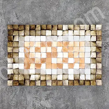 Obra de arte 3D, juegos de mosaicos, 75x116 cm