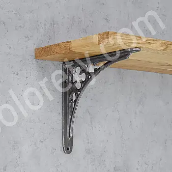 Goss Regal Ënnerstëtzung, Klammer mat Dimensiounen 17x20 cm, &amp;amp;quot;Gotesch Elementer&amp;amp;quot; - Set vun 2 Stéck