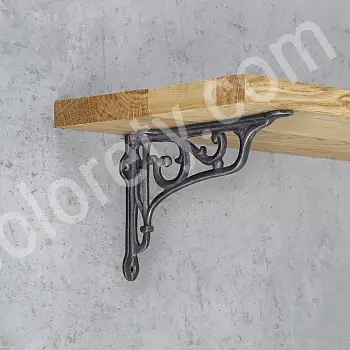 Dekorative Goss Regalhalter DEKORIA, 15,5x15,5cm Set vun zwee Stéck.