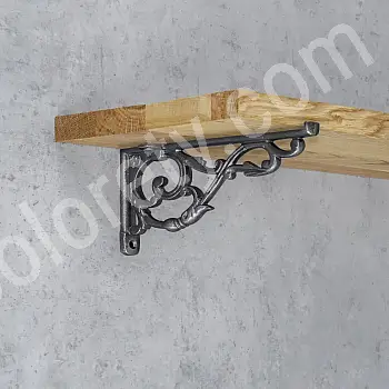 Dekorative Goss Regalhalter DEKORIA, 23x12cm Set vun zwee Stéck.
