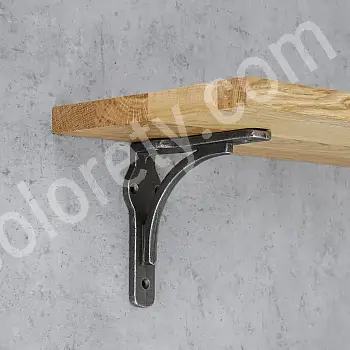 Dekorative Regalhalter aus Goss, eenzegaarteg, Déift 12,5 cm, Héicht 12,5 cm, 2 Stéck.