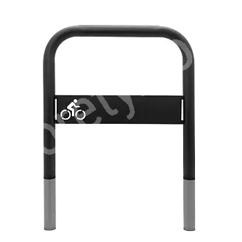 Fahrradständer zum Betonieren, schwarze Farbe, Größe 80x80 cm