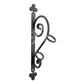 Portabandiera decorativo in metallo per facciata in acciaio di alta qualità, altezza 35 cm