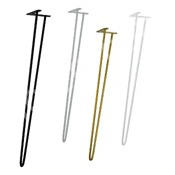 Cosa boird cruach maisiúla &amp;amp;quot;Hairpin&amp;amp;quot; déanta as 2 bharra, trastomhas 10 mm, airde 80 cm, sraith de 4 chos
