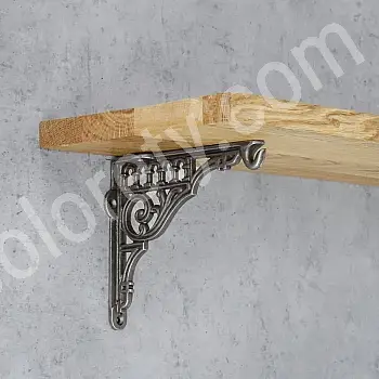 Dekorative Regalhalter aus Goss, Déift 15 cm, Héicht 12,5 cm, Set vun 2 Stéck.