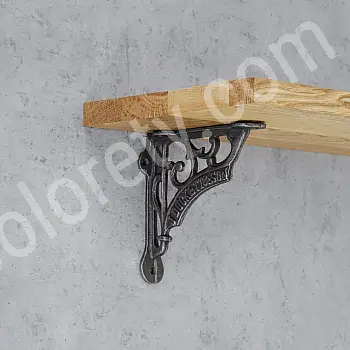 Support d&amp;amp;#039;étagère en fonte, support d&amp;amp;#039;une hauteur de 17 cm et d&amp;amp;#039;une profondeur de 20 cm, ensemble de 2 pièces.