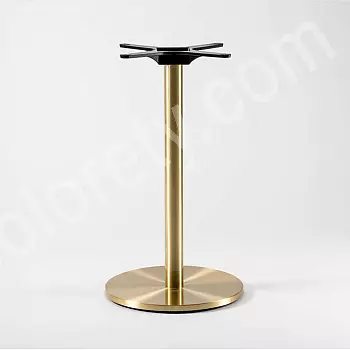 Elegáns sárgaréz asztallap, 80 cm-es asztallapokhoz, hideg színben