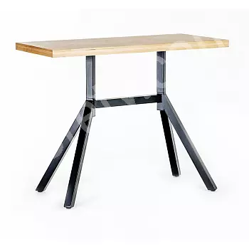 Base de mesa metálica 43x85x106cm, para tampos grandes até 140x70 cm, para mesas de bar