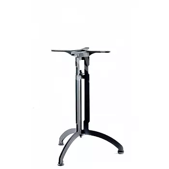 Base de mesa central contemporánea de tres patas de metal, altura 60 cm, dimensiones de la placa base 60x60 cm