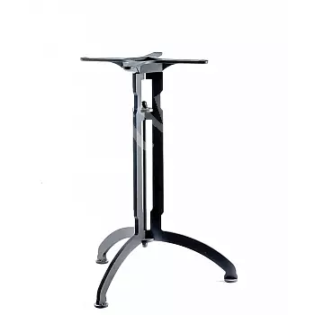 Base de mesa central de café em estrutura de tripé de 3 pernas, feita de aço, altura 72 cm, cor preta