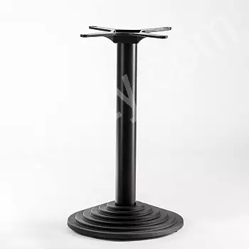 Podnož stola z liatiny, čierna farba, priemer podnože 43 cm, výška 72 cm