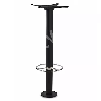 Central table leg made of metal, bars, cafes, height 106 cm, floor mountable