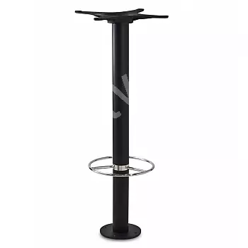 Zentral Dësch Been aus Metall, Baren, Caféen, Héicht 106 cm, Buedem mountable