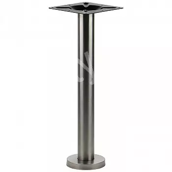 Base de mesa de metal de acero inoxidable, para montaje en suelo, altura 72,5 cm