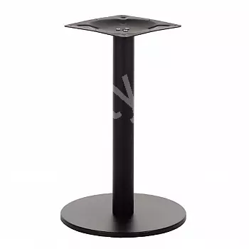 Metallist lauaalus, must Ø 45 cm, kõrgus 71,5 cm