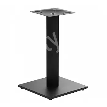 Zentrales Tischbein aus Metall mit Kunststoffgewicht, 40x40 cm, Höhe 72 cm, 10,6 kg