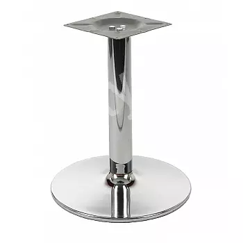 Chrom zentraler Tischbeindurchmesser 46 cm, Höhe 57,5 cm