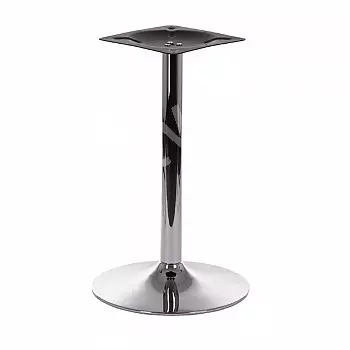 Base de mesa cromada, diâmetro 45 cm, altura 71,5 cm