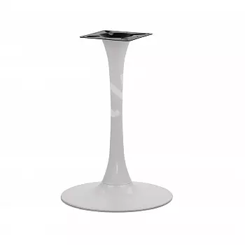 Tischfuß aus Metall, weiß-grau, Durchmesser 49 cm, Höhe 72,5 cm
