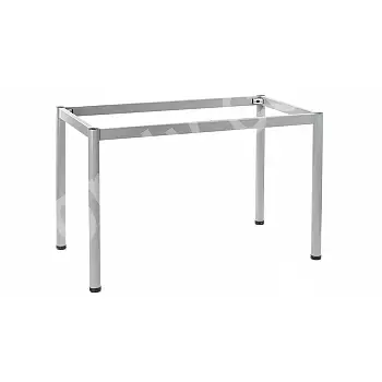 Table frame with round legs 156x66 cm, Colors: alu, white, black, graphite