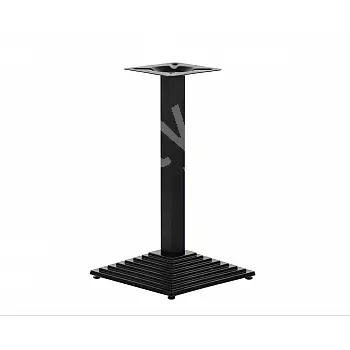 Baza de masă din fontă vopsită cu pulbere, bază inferioară în stil piramidă inca, înălțime 72,5 cm, dimensiunea plăcii inferioare 41x41 cm