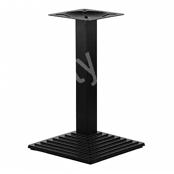 Pied de table en fonte laqué peinture poudre, 45,5x45,5 cm, hauteur 72,5 cm