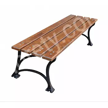 Gartenbänk ouni Réck, 150 oder 180cm, 35 kg