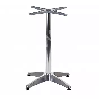 Hliníková centrálna stolová podnož, nastaviteľná výška 70,5-72 cm, rozmer spodnej podstavy 58x58 cm, hmotnosť 6,1 kg