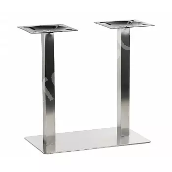 Base de mesa em aço inoxidável 40x70x72,5cm, superfície fosca