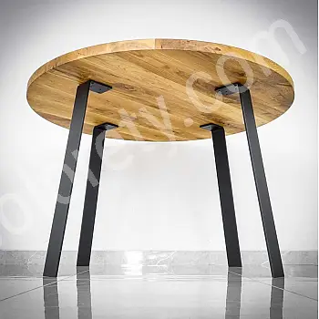 Patas de mesa de varilla plana de acero macizo en forma de L, altura 73 cm, juego de 4 piezas