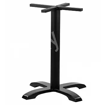 Base tavolo in ghisa con supporto centrale, piede 62x62 cm, H: 72 cm